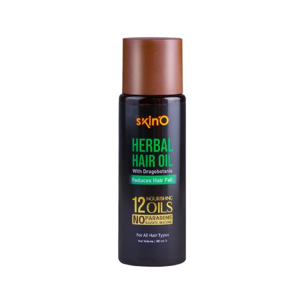 Skin'O Herbal Hair Oil - With Dragobotania Reduces Hair fall -100ml
