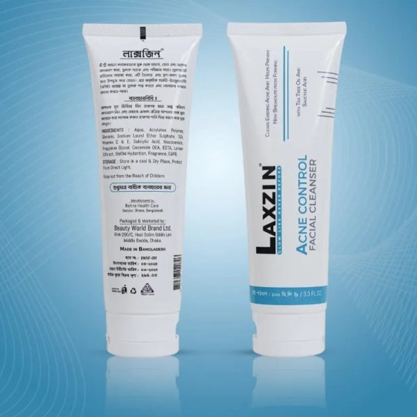 Laxzin Acne Control Facial Cleanser – 100ml