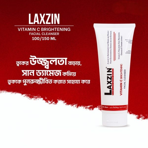 Laxzin Vitamin C Brightening Facial Cleanser – 100ml